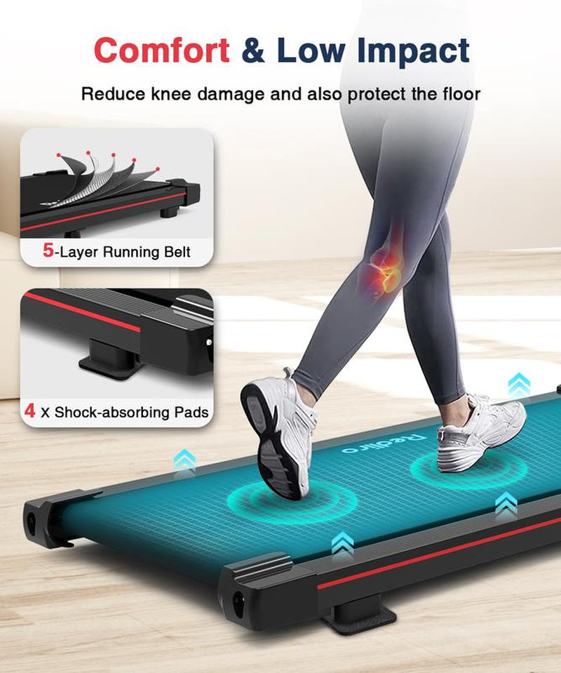 [Valentine'S Day Gift]Redliro under Desk Treadmill,Walking Pad for Home Office,2.25Hp Walking Jogging Machine with 265 Lbs Weight Treadmill Exercise Equipment Work Out