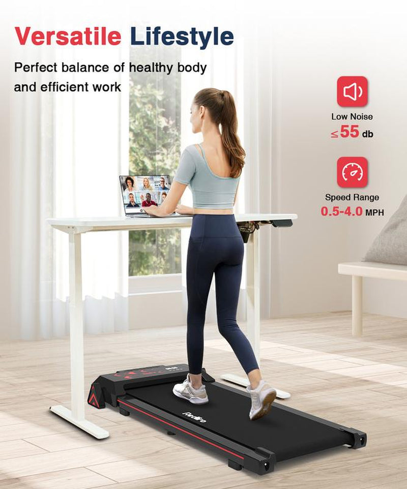 [Valentine'S Day Gift]Redliro under Desk Treadmill,Walking Pad for Home Office,2.25Hp Walking Jogging Machine with 265 Lbs Weight Treadmill Exercise Equipment Work Out